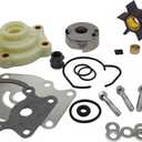 Boat Marine 0393630 Water Pump Impeller Kit with 5005440 Thermostat Kit for Johnson Evinrude OMC Outboard 20 25 30 35 HP Engine Motors Replace 393630 18-3382 18-3543