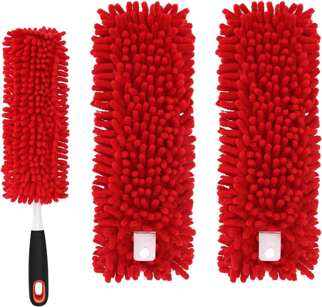Reusable Microfiber Duster Refills Compatible with OXO & for MR.SIGA Duster - Washable Dusters Refill for OXO Good Grips Extendable Duster for Cleaning, 2 Pack (Handle is Not Included) Reusable Microfiber Duster Refills Compatible with OXO & for MR.SIGA Duster - Washable Dusters Refill for OXO Good Grips Extendable Duster for Cleaning, 2 Pack (Handle is Not Included)