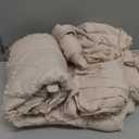 Wowelife Crib Bedding Set for Girls, 3 Pieces Baby Crib Bedding Set Newborn, Mini Tufted Jacquard Ruffle Fringe Boho, Infant & Nursery with Comforter, Crib Fitted Sheet and Crib Skirt, Beige