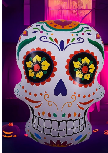 Kasyat 5.2 Ft Inflatable Day of the dead, Outdoor Indoor Decor ( Style 2 )
