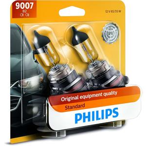 Philips Automotive Lighting 9007B2 Standard Halogen Replacement Headlight Bulbs, 2 Pack