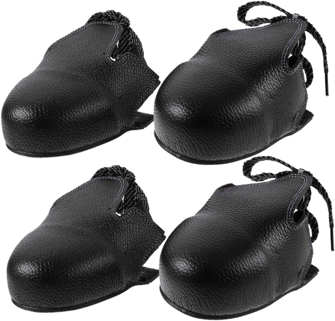 2pairs Protective Overshoes with Insulated Toe Covers Non- Areas and Comfortable Foot for Workers