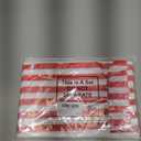 GliCraft 100 Pcs Red and White Striped Gift Bags with Handle 9.84''x 6.5'' Plastic Treat Bags Wedding Party Favors for Graduation Racing Car Birthday Mother's Day Gifts Wrapping Supplies Decoration