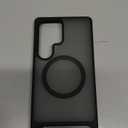 TORRAS Strong Magnetic & Seamless Stand for Samsung Galaxy S25 Ultra Case, Fit for MagSafe, Mil-Grade Drop Protection, Kickstand for Samsung Galaxy S25 Ultra Case, Translucent Back/Black Edge