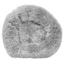 Pet Life Nestler High-Grade Plush and Soft Rounded Pet Bed, Grey
