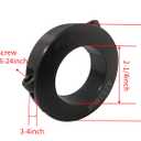 Shaft Collar Bore 2-1/4'' Double Split Black Oxide Set Screw Durable Shaft Collars Suitable for Machinery and Industrial Use 2 Pieces