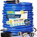 100FT Heated Water Hose for Rv,Heated Water Hose Antifreeze to -45F,Great Rv Accessories for Campers,Livestock,Agriculture,Lead and BPA Free (Blue)