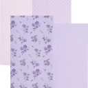 EVERYDAY KIDS 4 Pack of Soft Flannel Receiving Baby Blanket Set for Girls; Pink and Purple Baby Swaddle Blankets with Purple Flower and Diamond Pattern Designs for Newborn Baby Girl Nursery