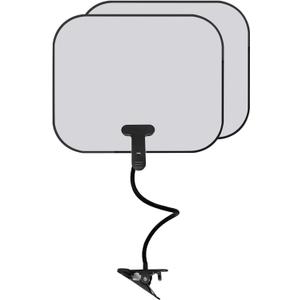 2-in-1 Flexible Clip Stand Adjustable Sun Shade for Outside Use - Portable Laptop Visor, Foldable SunShade Cover for Computers, Beach Chairs, Pets, Strollers