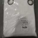 NICETOWN Natural 100% Blackout Linen Curtains 84 inch Long Burg for Living Room, 2 Panels, 52" Wide, Farmhouse Thick Completely Blackout Window Treatment Thermal Insulated Warm Drapes for Winter