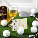 Leinuosen 12 Pcs Resin Golf Base Centerpieces Place Card Holder Golf Ball Shaped Table Number Holder Name Place Photo Stand for Office Menu Events Wedding Party