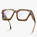 livho Oversized 99% Blue Light Glasses for Woman - Rectangle Fashion Glasses for Computer, Chic Preppy Frame - Anti Eyestrain