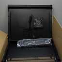 Tecmojo 6U Wall Mount Server Cabinet IT Network Rack Enclosure Lockable Door and Side Panels Black, Cooling Fan, Standard Glass Door, 450mm Depth, for 19 IT Equipment, A/V Devices