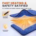Heating Pad for Back Pain & Period Cramps - King Size 35" x 20" Electric Heating Pad, Adjustable Temperature Settings with Timer and Auto Shut-Off, Machine Washable, Soft Velvet, Gifts for Women & Men