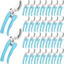 Chumia 30 Garden Flower Shears Pruning Scissors Heavy Duty Plant Scissors Trimming Garden Clippers Hand Tree Pruner for Yard Gardening Plants Hedge Flower Tree Cutting Secateurs (Blue)