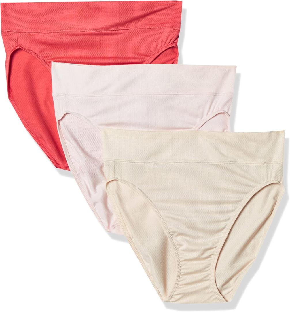 Warner's Women's Allover Breathable Hi-Cut Panty (Size XX-Large)