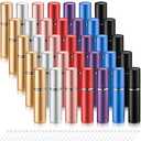 25 Pieces Refillable Perfume Atomizer 10 ml Mini Refillable Spray Bottle Portable Perfume Bottle with 35 Pieces Refill Dispenser Pump Transfer Tool for Outgoing