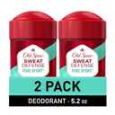 Old Spice Antiperspirant and Deodorant for Men, 24/7 Sweat and Odor Protection, Legendary Fragrance, Sweat Defense, Pure Sport Plus, 2.6 oz Twin Pack