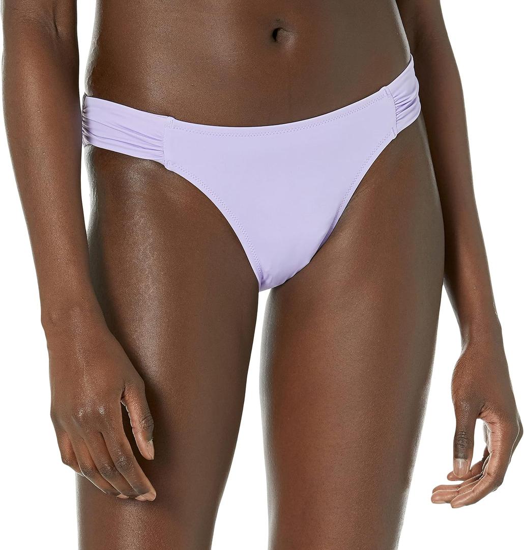 Amazon Essentials Women's Side Tab Bikini Swimsuit Bottom (Lavender)