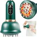 DiDEER Lymphatic Drainage Massager & Anti Cellulite Massage Tool, for Legs, Arms & Belly, Body,Helps Reduce Stretch Marks & Cellulite,With Microcurrent, Light Heat & Vibration - Body Sculpting Machine (Green)