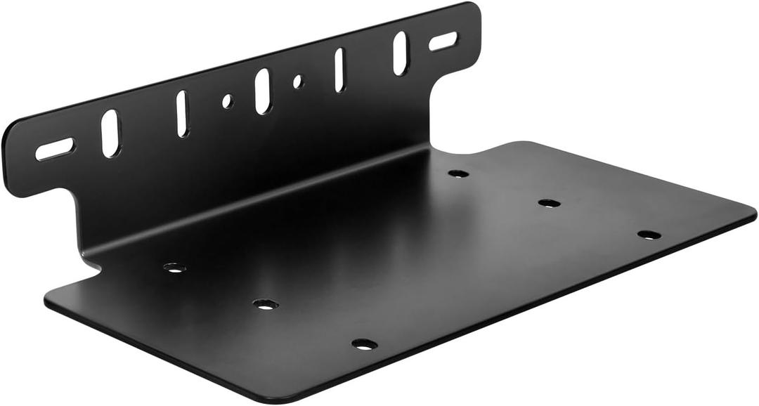 LadyRosian Universal License Plate Mounting Bracket for 6"" 7"" 12"" 17"" 20"" Led Light Bar Spot Lights for SUV Car 4x4 Most Trucks, Black