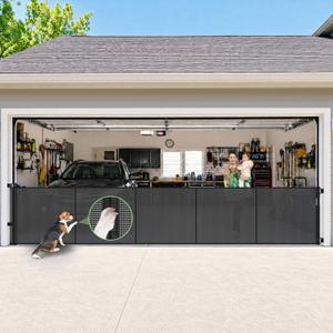 Reinforced 155" Extra Wide Baby Gate Retractable Dog Gate, Indoor/Outdoor