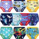 MooMoo Baby Cotton Training Underwear 10 Packs Absorbent Potty Training Pants for Girls and Boys 4T (Dina and Car)