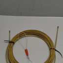 50FT Fish Tape Wire Puller Through Wall Wire Threader OD 7mm, Fish Cable Fastener with Steel Rope Puller Borescope Helper Through Wall