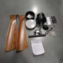 72 Inch Ceiling Fans with Lights and Remote Control, Outdoor Ceiling Fan with Light, 3 Downrods, ETL Listed, 3 Blades and 6 Speeds Large Fans Quiet DC Motor for Patios, Black and Walnut