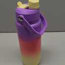 ENCOOL Insulated Water Bottle with Straw Stainless Steel Water Bottle, Leak-Proof, BPA-Free, Double Wall Vacuum Keeps Cold for 24 Hours for Sports, Travel, School (32 oz, Peach Dream)