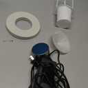 Halloween Party Mist Maker,Ultrasonic Water Pond Fountain Fogger 12 LED Red Yellow and Blue Light Flashes Aluminum Atomizer Air Humidifier for and Rockery Fish Tank Vase Birdbath Deco