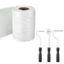 1708 Fiberglass Cloth Roll 8" Wide by 360" Mat Material Roll with 3 Roller Tools Kit Fiberglass Filler Sheet for Boat Tub Shower Repair