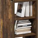 Furinno Cubicle Book Shelf, 3-Cube Bookshelf, Extra Thick Frame Horizontally & Vertically Reversible Bookcase with Open Back, 14.6" x 16" x 44", for Living Room, Bedroom, Home Office, Amber Pine