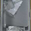 FURTIME Stainless Steel Cat Litter Box with Lid, Metal Kitty Litter Box for Small Cats, Kitten Litter Boxs with Scoop and Mat, Non-Sticky, Anti-Leakage, Easy to Clean, 17"x13"x8.4" (Small) (Silver)