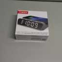 Timex Alarm Clock with Wireless Charger for iPhone, Android, and AirPods - Black (TW14B)