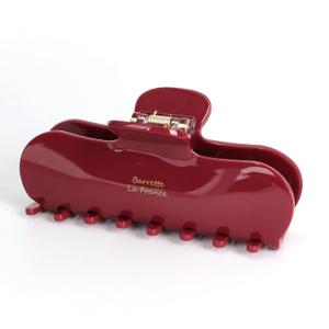 4 Inch Red Hair Claw Clips for Women - Strong Hold Non-Slip Hair Clips for Thick Hair, Premium Acetate Tortoise Shell Hair Clip French Barrettes (Ruby Red)