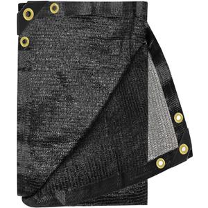 E.share 40%-50% Black Sun Shade Cloth Outdoor - 12Ft X 20Ft Garden Shade Netting with Grommets for Greenhouse, Plant Covers, Patio, Chicken Coop, Barn & Kennel