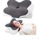 Cervical Pillow for Neck Pain Relief, Contour Memory Foam Pillows, Adjustable Orthopedic Pillow with Cooling Case for Side, Back, Stomach Sleepers, Ergonomic Neck and Shoulder Support