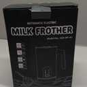 Electric Milk Frother, 4-in-1 Automatic Milk Frother and Steamer 11.8oz/350 ml, Hot and Cold Foam Maker, Milk steamer Warmer Heater Foamer for Coffee, Latte, Cappuccino, Matcha (Black)