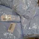 GALLETY 12 Pack Bulk Baby Blue Round Tablecloths for 5ft Tables, 120 inch Fitted Spandex Table Cloth with Skirt, Wrinkle Free Wholesale Table Covers for Large Events, Weddings Reception, Banquets, 60inch