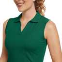 MathCat Women's Sleeveless Golf Shirts UPF 50+ Quickly Dry Tennis Polo Lightweight Sports Athletic Tank Tops XS-XL (M)
