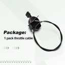 Throttle Cable Compatible with Cub Ct. XT2-LX42 XT2-LX46 XT2-SLX50 XT2-SLX50 EFI Fab 42" 46" 50" Lawn Tractor Replace 746-05357 746-05357A 946-05357A 94605357A
