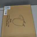 Durable Round Toilet Seat with Slow Soft Close - Easy to Install and Clean, Never Loosens - White, Fits Most Round Toilets