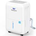 Energy Star Certified 52 Pint Dehumidifier for Home and Basement, Portable Dehumidifier with Drain Hose and 1.59 Gal Water Tank, Quiet Dehumidifiers for Bedroom, Living Room, Garage.