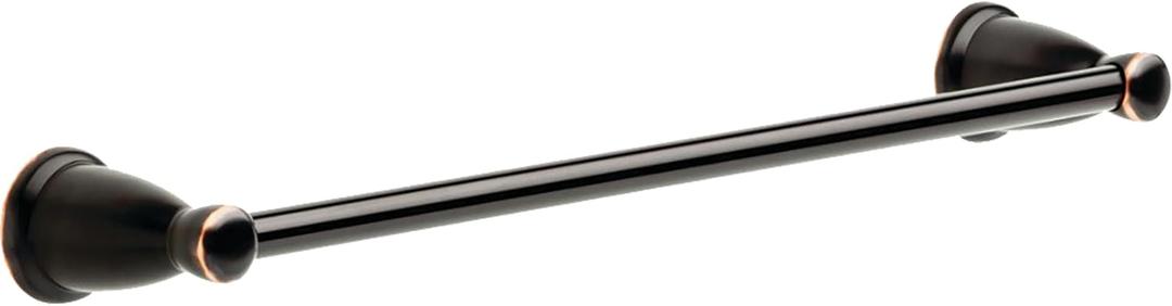 Franklin Brass Kinla (1-Pack) 18" Towel Rack for Bathroom, Oil Rubbed Bronze Towel Bar for Bathroom Wall Kitchen Towel Holder Rod Wall Mounted Bathroom Accessories KIN18-OB1