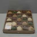 Sea Team 25-Pack Flocked Velvet Christmas Tree Ball Ornaments Set, Decorative Hanging Baubles, Shatterproof Plastic Decorations for Xmas Tree, Wreath, Garland, 60mm/2.36 Inches, Prairie Fall