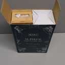 BARE BARREL Mixology Bartender Kit Bar Set | 16-Piece Cocktail Shaker Set | Martini Barware Mixing Tools for Home Bartending | Incl. 35 Recipe Cards | Gift Set (28oz Boston Shaker, Silver/Natural)