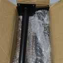 ALXEH Straight Furniture Table Legs 10 Inch, Round Tapered Metal Furniture Legs Black, Modern Dresser Cabinet Sofa Support Feet Replacement, Set of 4