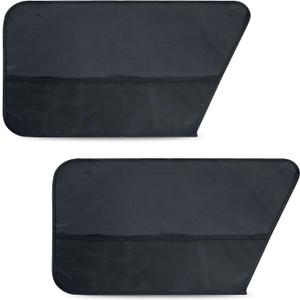 2 PCS Dog Car Door Protector, Scratch-resistant Car Door Protector Cover with Mesh Storage Pocket, Waterproof Oxford Cloth Pet Auto Doors Cover, Universal for Car SUV Truck (Black)