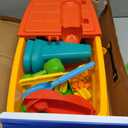 Kids Sand and Water Table, 2 in 1 Toddler Activity Table with Water Wheel & Sand Tools, Outdoor Indoor Sensory Play Sandbox Table for Toddlers, Summer Beach Water Toys for Boys Girls Age 3+, Large